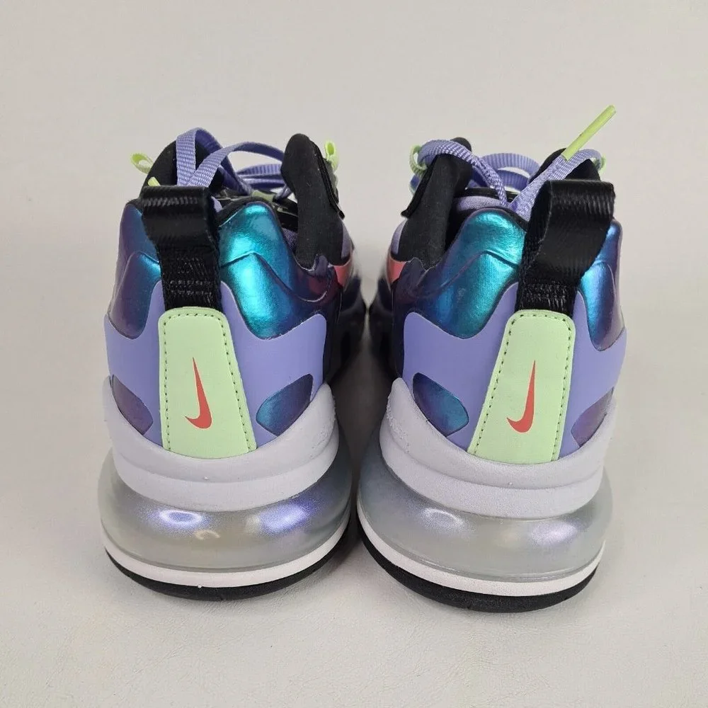 Nike Air Max 270 React Purple Gry Running Women Sneakers Shoes - Picture 7 of 14